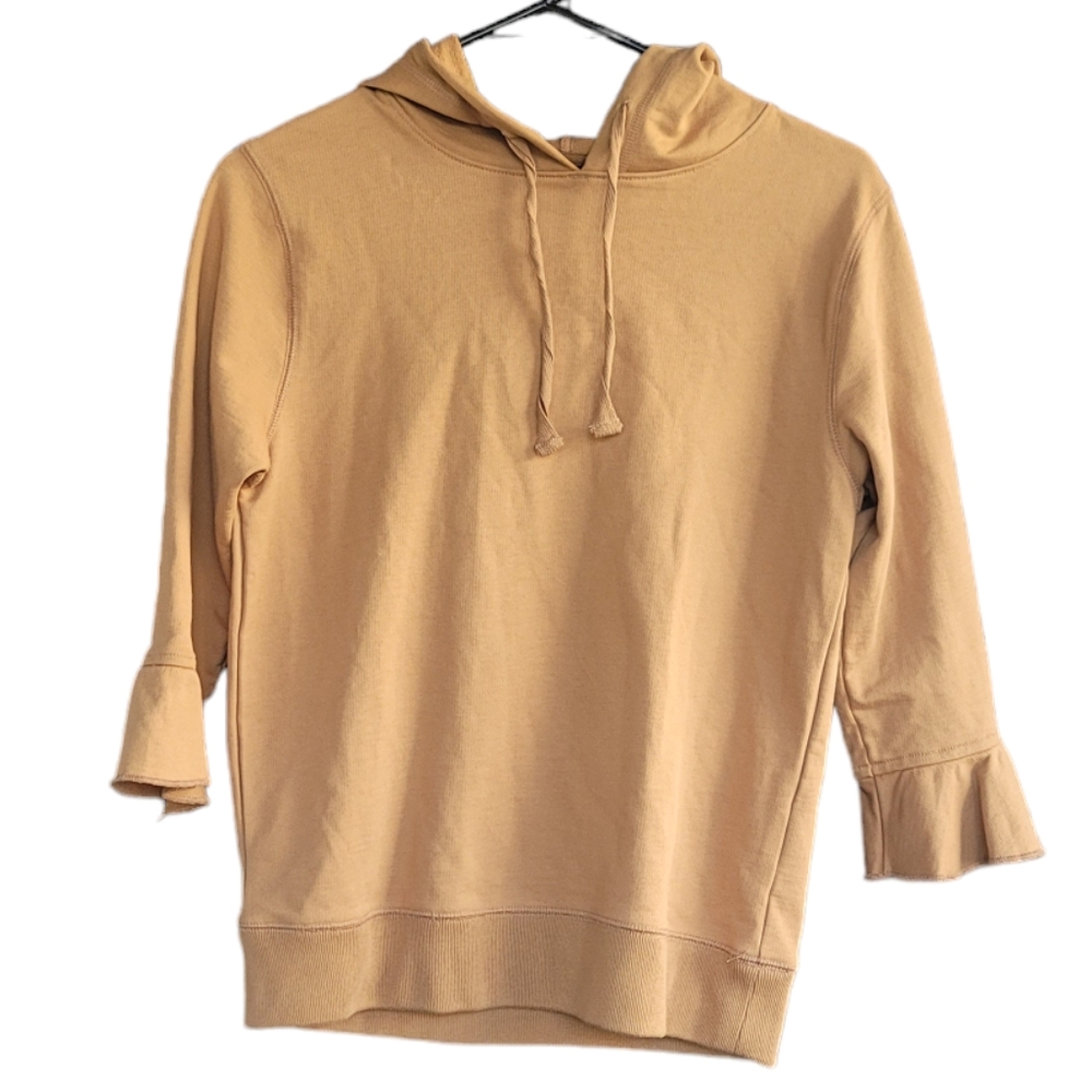 J.Crew Carmel Flare Cuff Pullover Style Melted Hoodie S